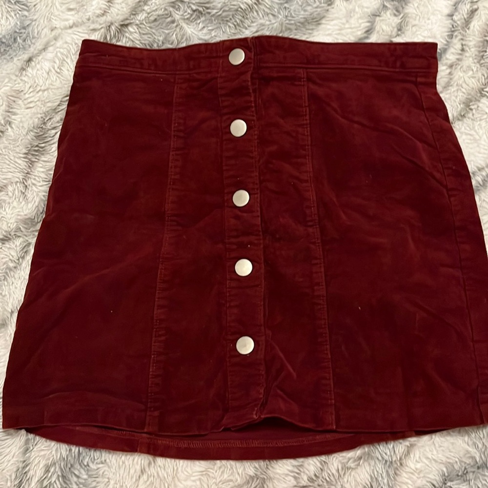 button up skirt